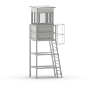 caseta vigilancia individual con tarima