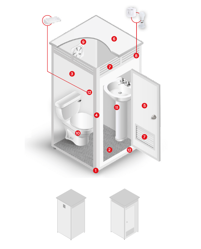plano baño simple loza