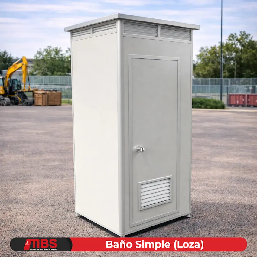 BanoSimpleLoza baño de simple loza MBS Módulos