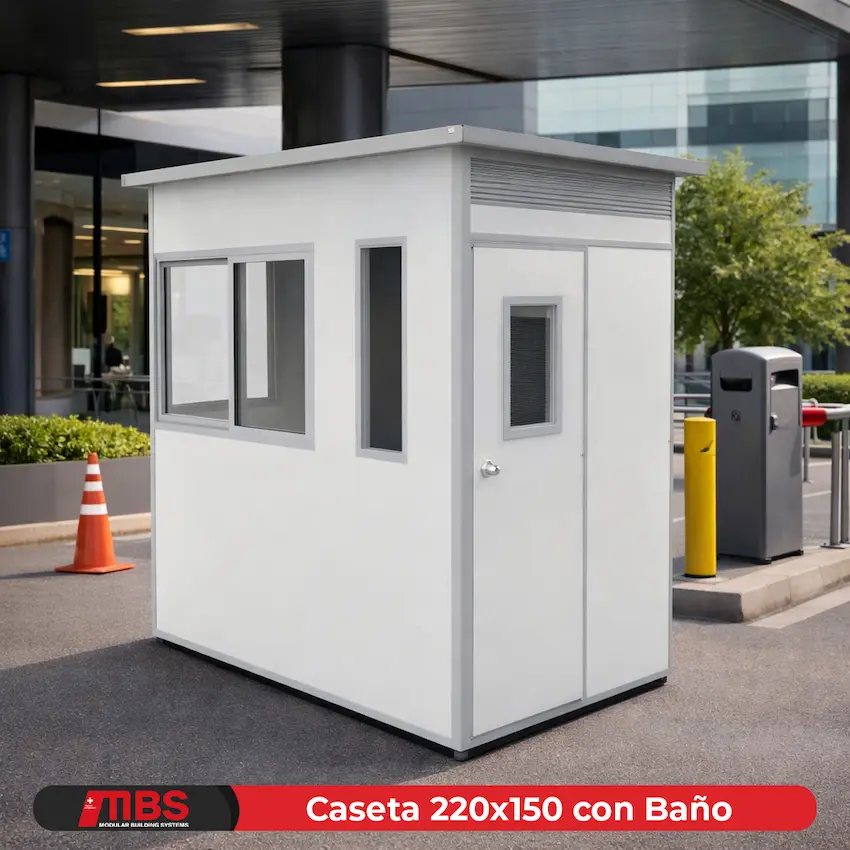 Caseta220x150Bano caseta 220x150 con baño MBS Módulos