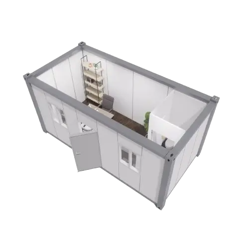 imagen de modulo de oficina con baño integrado